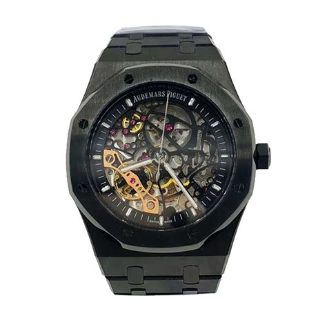 audemars piguet skeleton black